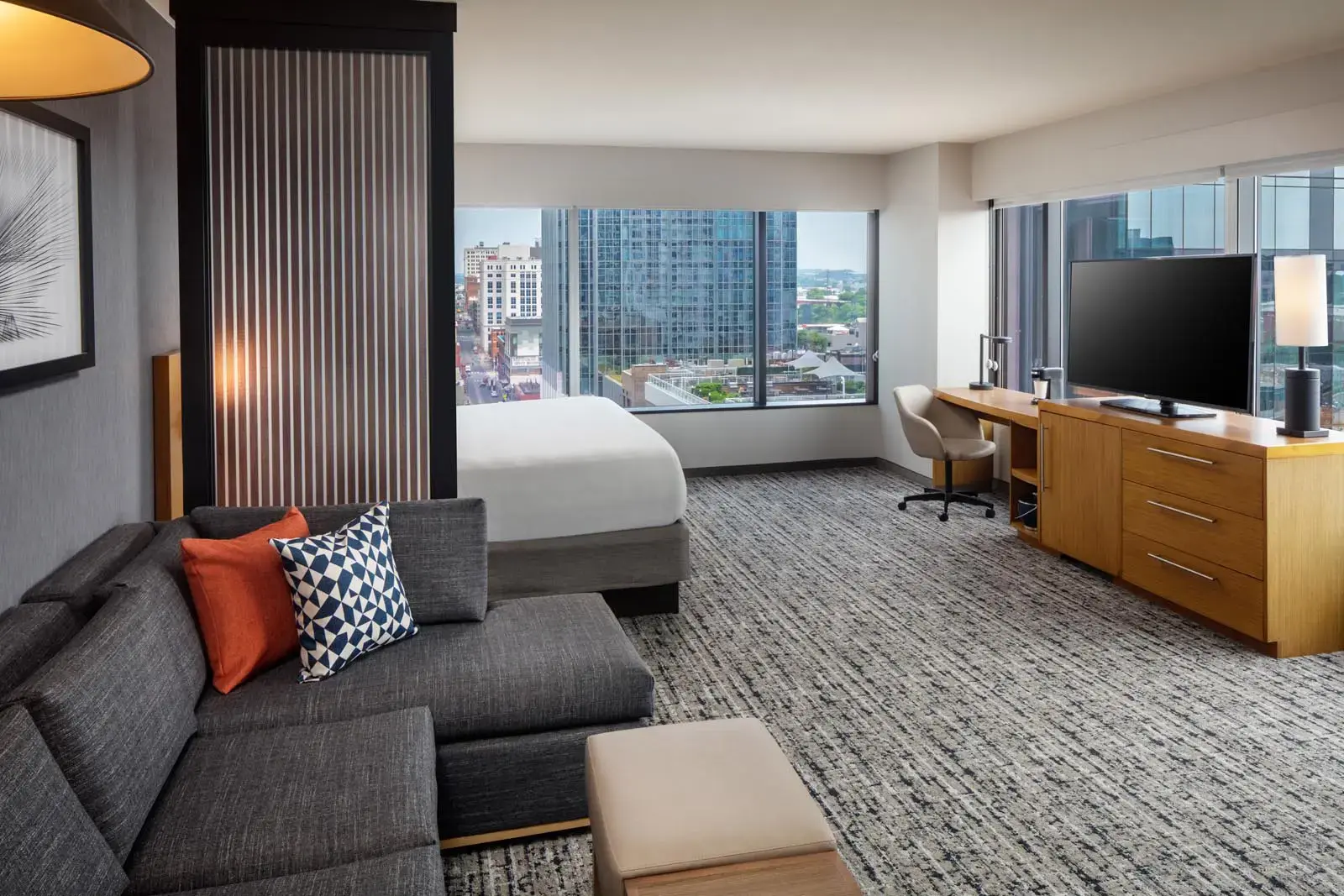 Hyatt Place Nashville Downtown, TN photography by Greg Ceo Image editing by Valentin Sivyakov